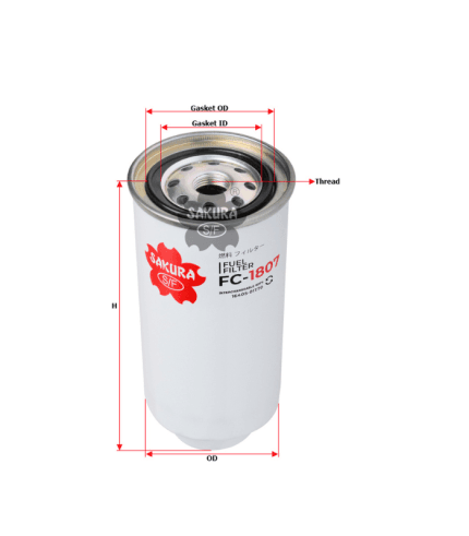 Filtro de petroleo / sakura / fc1807